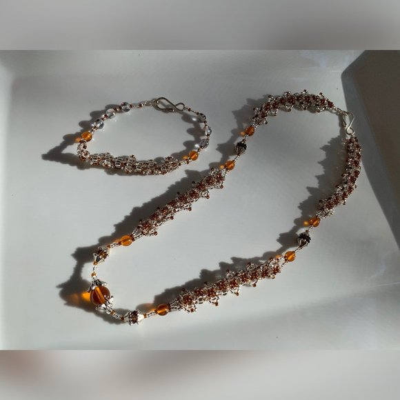 Swarovski Beaded & Crystals Handmade Set - Picture 2 of 11